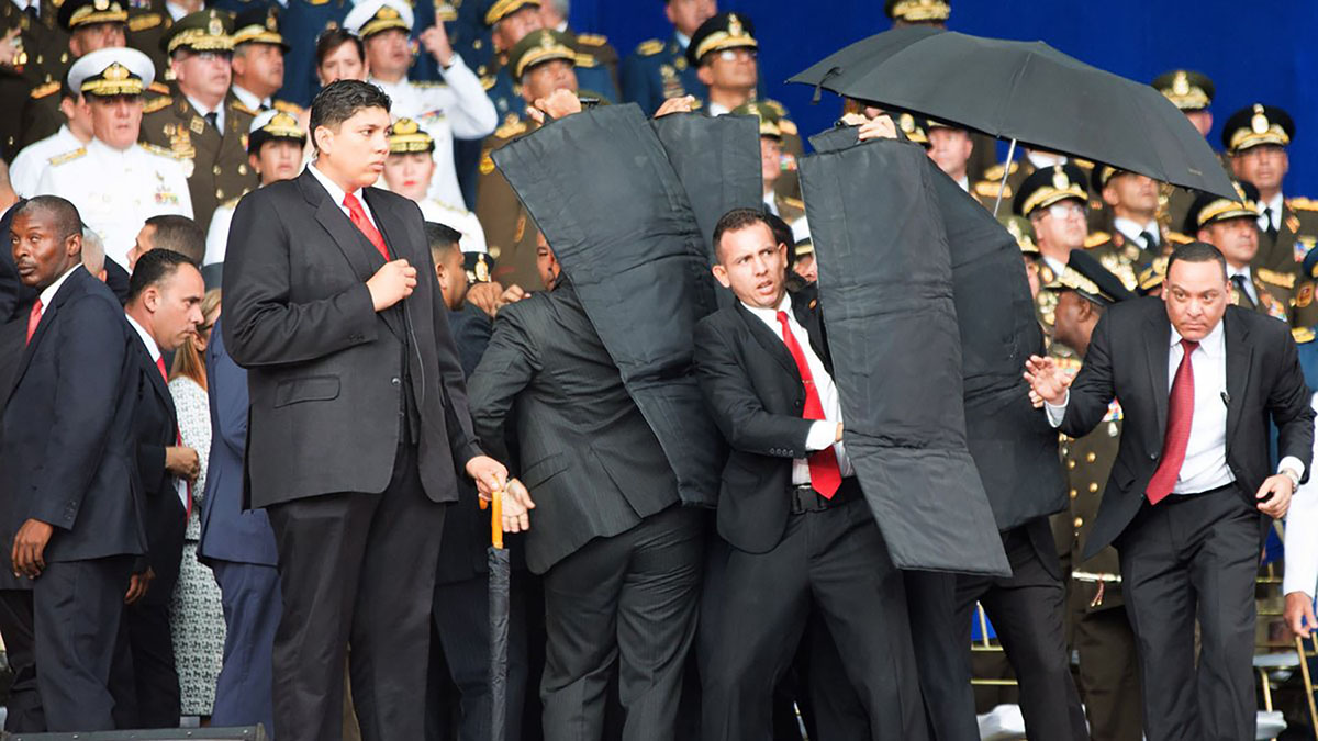 NICOLÁS MADURO SUFRE EL PRIMER INTENTO DE ASESINATO DE SU PRESIDENCIA
