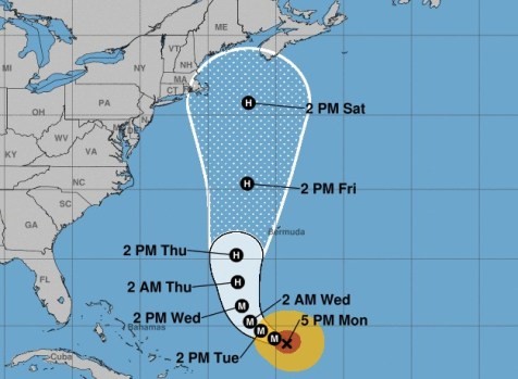 SE FORMÓ UN NUEVO HURACÁN: MARGOT QUE PUEDE IMPACTAR EN LA COSTA ESTE DE ESTADOS UNIDOS