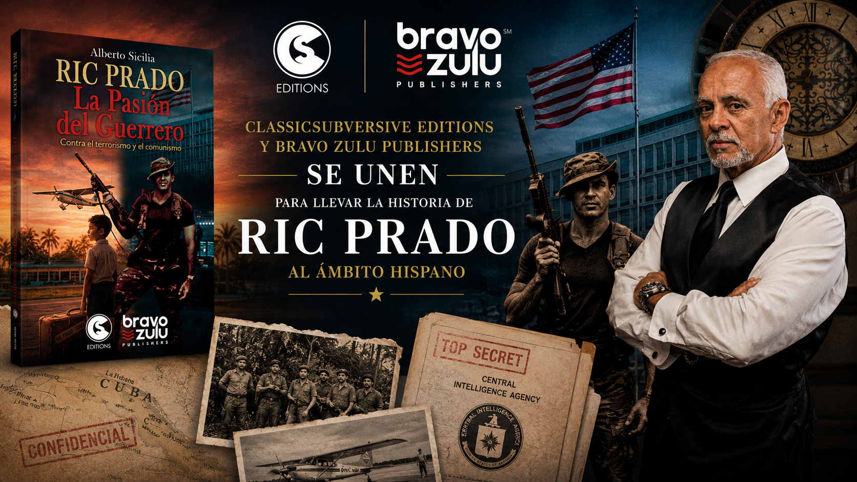 CLASSICSUBVERSIVE EDITIONS Y BRAVO ZULU PUBLISHERS SE UNEN PARA LLEVAR LA HISTORIA DE RIC PRADO AL ÁMBITO HISPANO